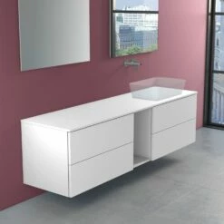 Progettobagno Elba Modular Waschtischkonsole 190 Cm, Ausführung Rechts