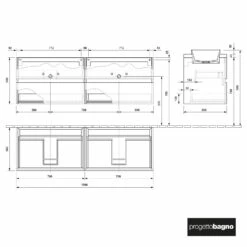 KEUCO Verkauf -KEUCO Verkauf progettobagno elba terra ely evo unterschrank 9655703