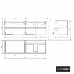 Progettobagno Evo 54 Modular Waschtischkonsole 160 Cm, Ausführung Rechts -KEUCO Verkauf progettobagno evo 54 modular waschtischkonsole 160 6461632
