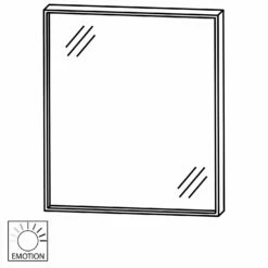 Puris Rounds Flächenspiegel 60 Cm Mit LED-Alurahmen