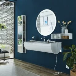 Puris Rounds Flächenspiegel Rund 90 Cm Mit LED-Beleuchtung