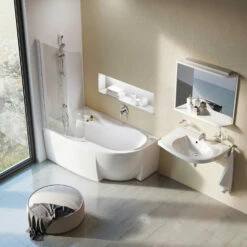RAVAK Rosa 95 Asymmetrische Badewanne 150 X 95 Cm, Links