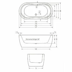 Repabad Pluto Freistehende Ovalbadewanne 180 X 90 Cm 6 Repabad Pluto Freistehende Ovalbadewanne 180 X 90 Cm -KEUCO Verkauf repabad badewannen freistehende ovalbadewanne 180 x 6471218