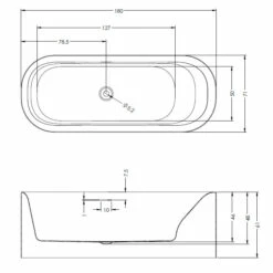 Riho Devotion Freistehende Badewanne 180 X 71 Cm Mit Riho Fall -KEUCO Verkauf riho badewannen freistehende devotion 180 x 4700657