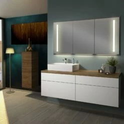 Sanipa 2morrow WT-Unterbau Und Anbauschrank Mit Konsole 160,4 Cm Für Keramik-WT Memento 2.0, Links