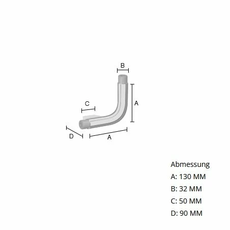 Smedbo Living Verbindungselement 13 Cm, Für Wandhaltegriff 2 Smedbo Living Verbindungselement 13 Cm, Für Wandhaltegriff – Bild 2