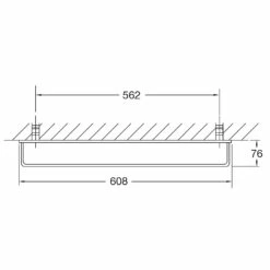 Steinberg Serie 450 Badetuchhalter 60,8 Cm