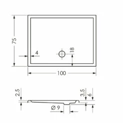 Steinkamp Life Duschwanne 100 X 75 Cm