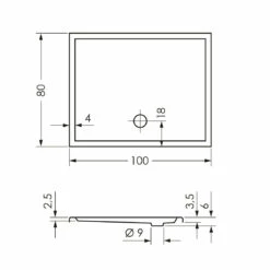 Steinkamp Life Duschwanne 100 X 80 Cm