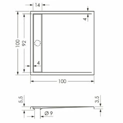 Steinkamp Living Duschwanne 100 X 100 Cm Mit Ablaufrinne, Superflach -KEUCO Verkauf steinkamp badewannen import life duschwanne mit 6446731