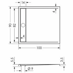 Steinkamp Living Duschwanne 100 X 90 Cm Mit Ablaufrinne, Superflach -KEUCO Verkauf steinkamp duschwannen living mit ablaufrinne 100 7988857