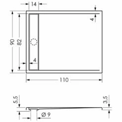 Steinkamp Living Duschwanne 120 X 90 Cm Mit Ablaufrinne, Superflach -KEUCO Verkauf steinkamp duschwannen living mit ablaufrinne 120 7988884