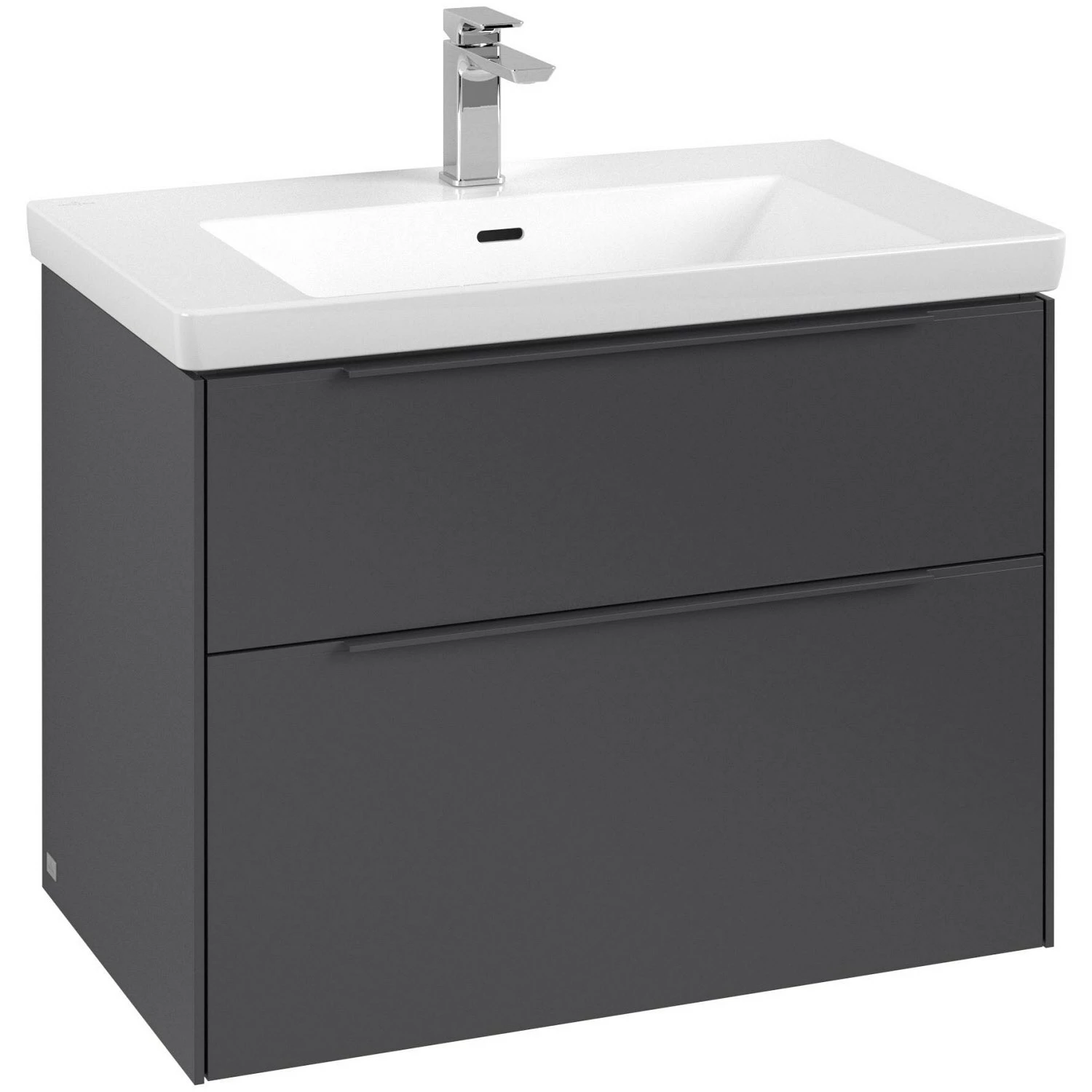 Villeroy & Boch Subway 3.0 Waschtischunterschrank 77,2 Cm, 2 Auszüge, Griffe Monochrom, Ohne LED-Licht 1 Villeroy & Boch Subway 3.0 Waschtischunterschrank 77,2 Cm, 2 Auszüge, Griffe Monochrom, Ohne LED-Licht