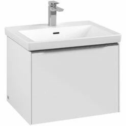 Villeroy & Boch Subway 3.0 Waschtischunterschrank 57,2 Cm, 1 Auszug, Griff Glänzend, Ohne LED-Licht