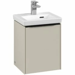 Villeroy & Boch Subway 3.0 Waschtischunterschrank 35,1 Cm, 1 Tür, Anschlag Links, Griff Volcano Black