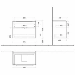 Villeroy & Boch Subway 3.0 Waschtischunterschrank 77,2 Cm, 2 Auszüge, Griffe Monochrom, Ohne LED-Licht 10 Villeroy & Boch Subway 3.0 Waschtischunterschrank 77,2 Cm, 2 Auszüge, Griffe Monochrom, Ohne LED-Licht -KEUCO Verkauf villeroy boch alle kollektionen subway 3 4529501