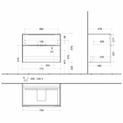 Villeroy & Boch Subway 3.0 Waschtischunterschrank 77,2 Cm, 2 Auszüge, Griffe Volcano Black, Mit LED-Licht 12 Villeroy & Boch Subway 3.0 Waschtischunterschrank 77,2 Cm, 2 Auszüge, Griffe Volcano Black, Mit LED-Licht -KEUCO Verkauf villeroy boch alle kollektionen subway 3 4529507