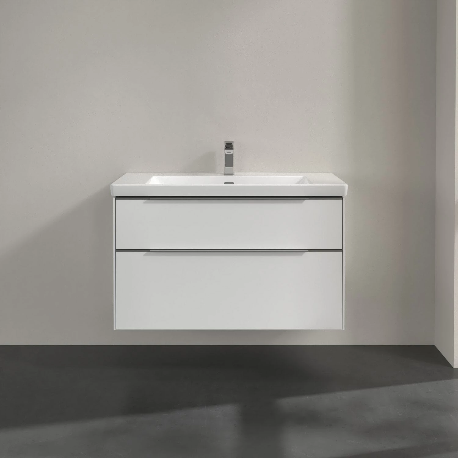 Villeroy & Boch Subway 3.0 Waschtischunterschrank 97,3 Cm, 2 Auszüge, Griffe Glänzend, Ohne LED-Licht 2 Villeroy & Boch Subway 3.0 Waschtischunterschrank 97,3 Cm, 2 Auszüge, Griffe Glänzend, Ohne LED-Licht – Bild 2