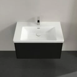 Villeroy & Boch Subway 3.0 Waschtischunterschrank 77,2 Cm, 1 Auszug, Griff Volcano Black, Ohne LED-Licht -KEUCO Verkauf villeroy boch alle kollektionen subway 3 9552701