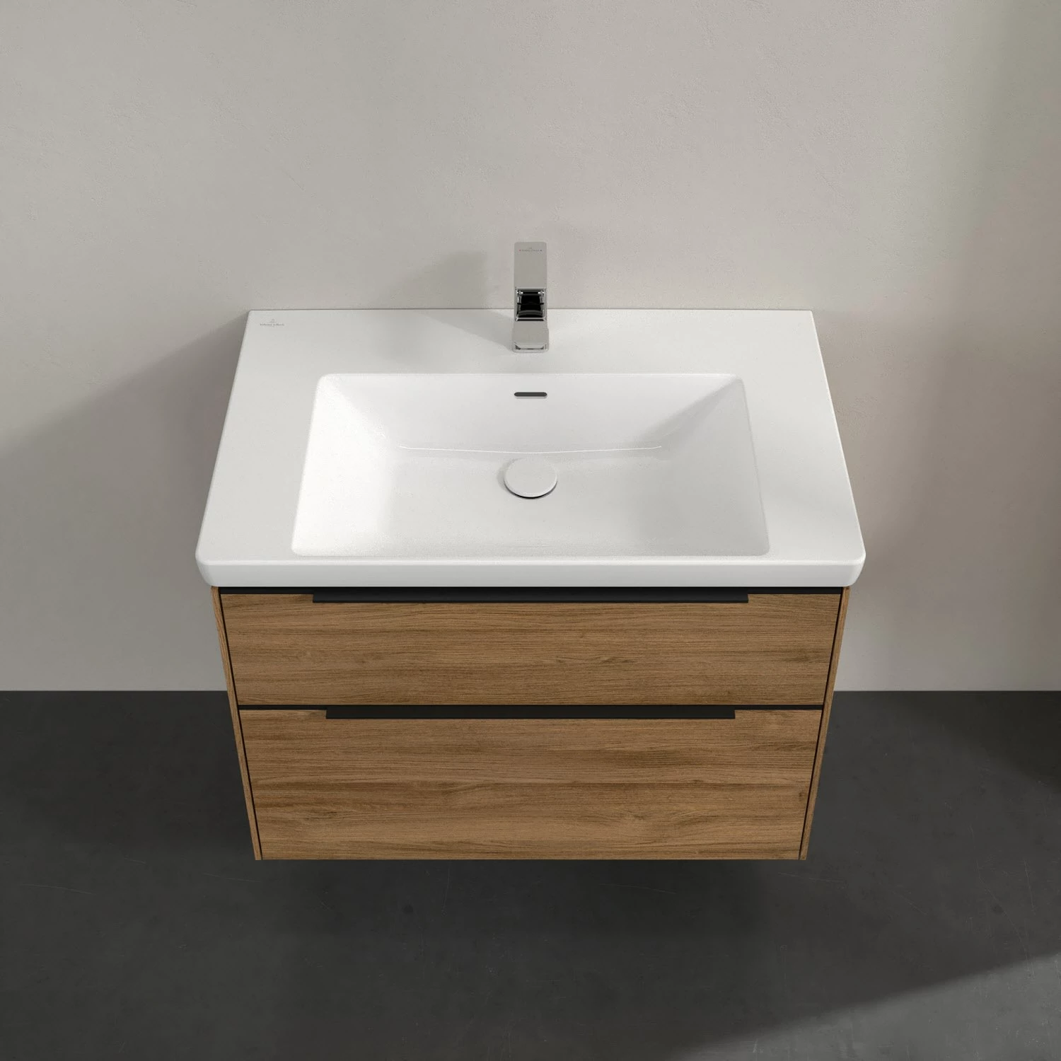 Villeroy & Boch Subway 3.0 Waschtischunterschrank 77,2 Cm, 2 Auszüge, Griffe Volcano Black, Mit LED-Licht 3 Villeroy & Boch Subway 3.0 Waschtischunterschrank 77,2 Cm, 2 Auszüge, Griffe Volcano Black, Mit LED-Licht – Bild 3