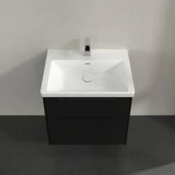Villeroy & Boch Subway 3.0 Waschtischunterschrank 62,2 Cm, 2 Auszüge, Griffe Volcano Black, Ohne LED-Licht -KEUCO Verkauf villeroy boch alle kollektionen subway 3 9553169