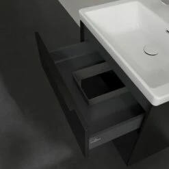 Villeroy & Boch Subway 3.0 Waschtischunterschrank 62,2 Cm, 2 Auszüge, Griffe Volcano Black, Ohne LED-Licht -KEUCO Verkauf villeroy boch alle kollektionen subway 3 9561449