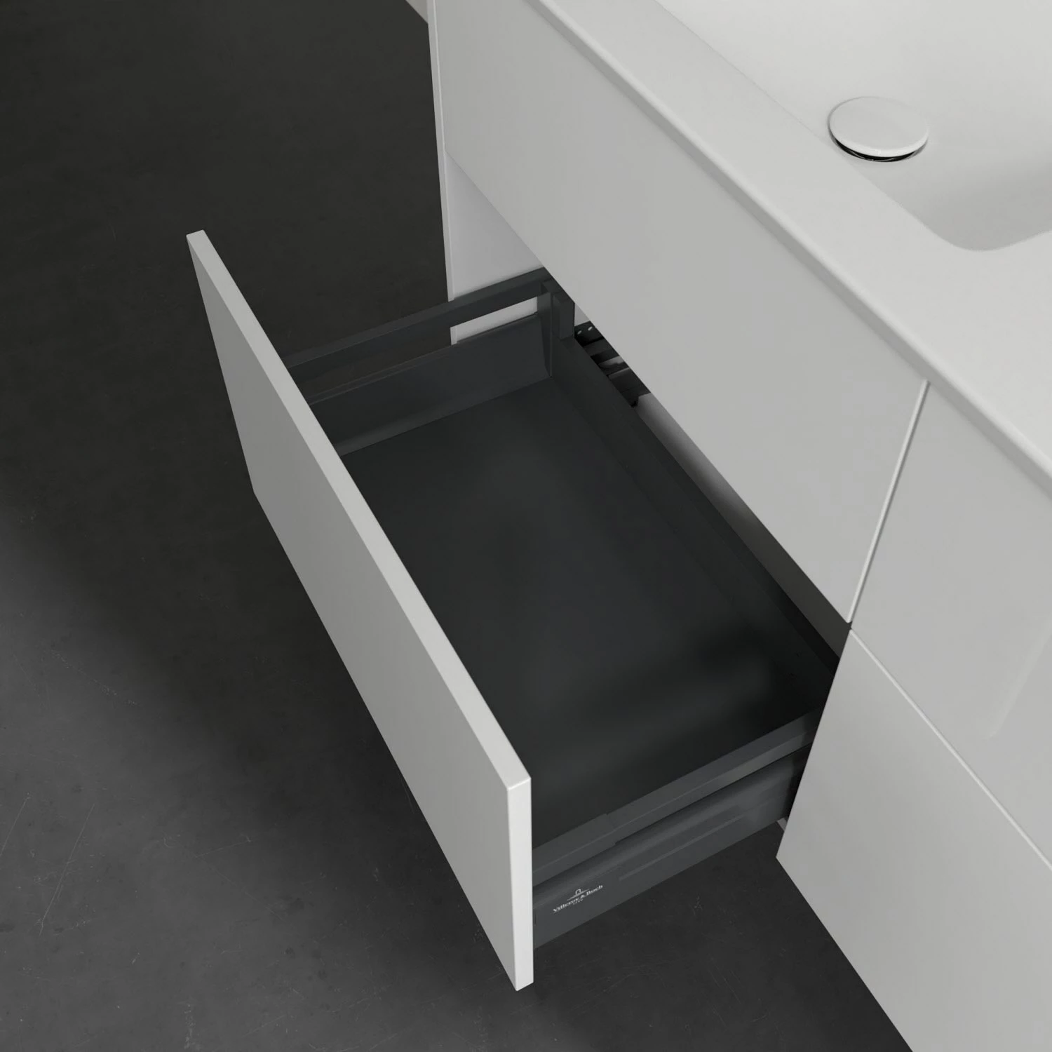 Villeroy & Boch Finero Waschtischunterschrank 130 Cm Mit Doppelwaschtisch, 4 Auszüge 5 Villeroy & Boch Finero Waschtischunterschrank 130 Cm Mit Doppelwaschtisch, 4 Auszüge – Bild 5