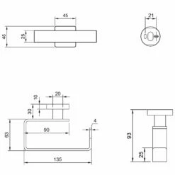 Villeroy & Boch Elements - Striking Toilettenpapierhalter Ohne Deckel
