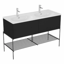 VitrA Equal Set Doppelwaschtisch 133 Cm 2 Auszüge Und Fußgestell