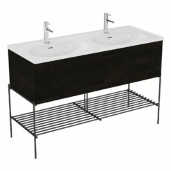 VitrA Equal Set Doppelwaschtisch 133 Cm 2 Auszügen Und Fußgestell