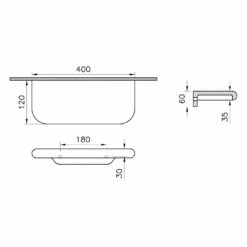 VitrA Liquid Ablage 40 Cm