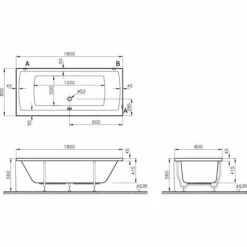 VitrA Integra Badewanne 180 X 80 Cm