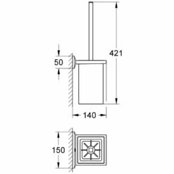 GROHE Allure Brilliant Toilettenbürstengarnitur