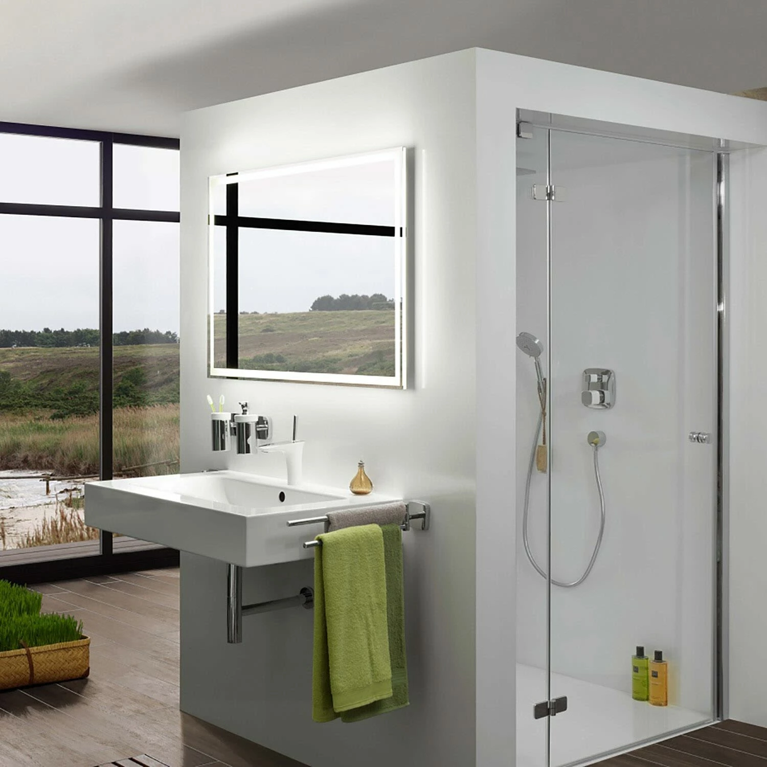 Zierath VISIBEL LED-Lichtspiegel 45 X 70 Cm Mit Easy-Touch-Display, PRO Lichttechnik 2 Zierath VISIBEL LED-Lichtspiegel 45 X 70 Cm Mit Easy-Touch-Display, PRO Lichttechnik – Bild 2